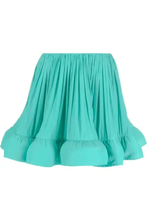 Lanvin Falda corta acampanada con volantes