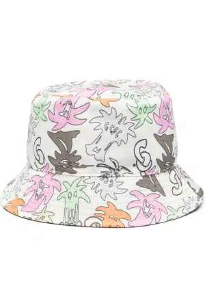 Palm Angels Sombreros - Sketch-print reversible bucket hat