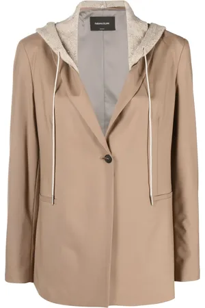 Fabiana Filippi Blazer con botones y capucha
