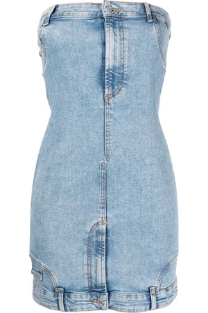 Moschino Vestido corto con estilo bandeau