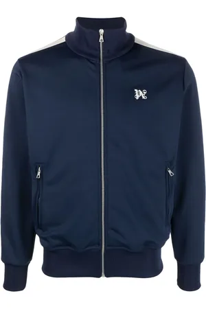 Palm Angels Chamarra deportiva con monograma estampado