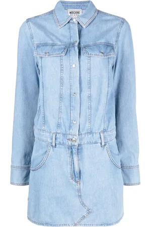 Moschino Vestido corto de mezclilla manga larga
