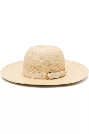 Chloé Mujer Sombreros - Interwoven straw hat