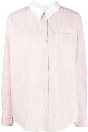 Acne Studios Mujer Camisas - Logo-embroidered cotton shirt