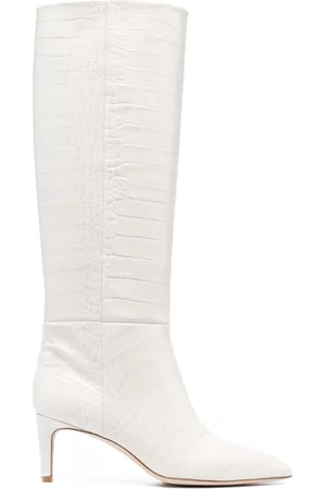 PARIS TEXAS Mujer Stiletto - Stiletto 80mm crocodile-effect leather boots