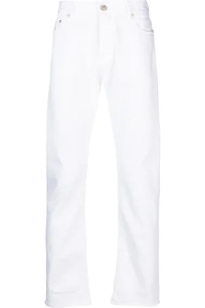 MOORER Jeans rectos con parche del logo