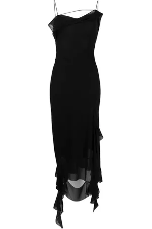 Acne Studios Mujer Asimétricos - Asymmetric ruffled midi dress