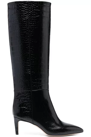PARIS TEXAS Mujer Stiletto - Stiletto 80mm crocodile-effect leather boots