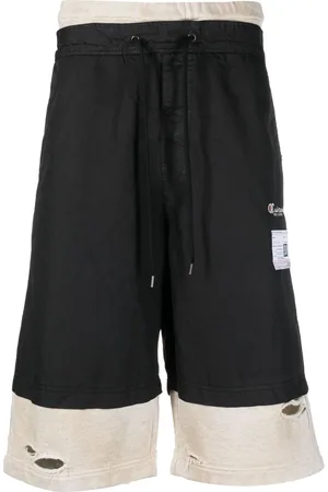Maison Mihara Yasuhiro Bermudas a capas con cordones en la pretina