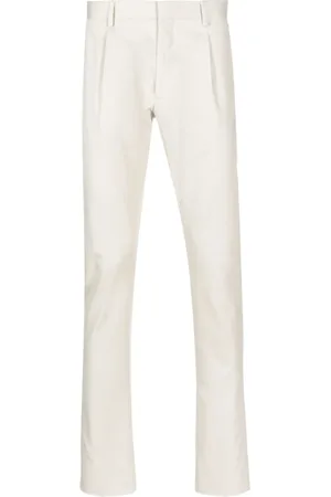 MOORER Pantalones de vestir con tiro medio
