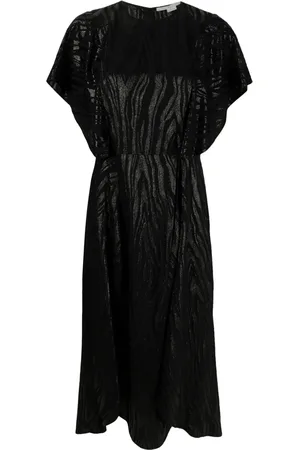 Stella McCartney Vestido midi con efecto texturizado