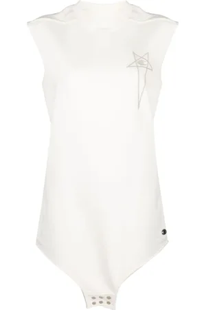 Rick Owens Camiseta con logo bordado