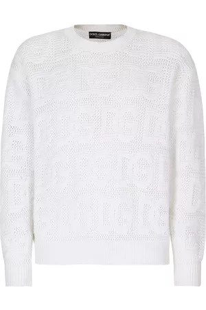 Dolce & Gabbana Hombre Suéteres y Sudaderas - Suéter tejido de crochet