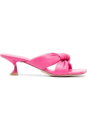 Stuart Weitzman Sandalias slip-on con puntera cuadrada