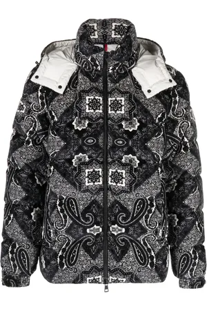 Moncler Chamarra con capucha y estampado gráfico