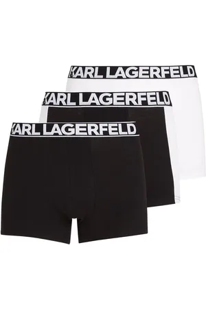 Karl Lagerfeld Set de tres bóxeres Bold Logo
