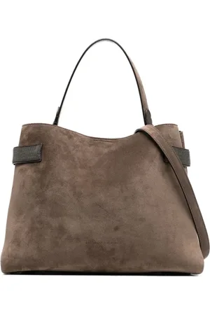 Brunello Cucinelli Tote de gamuza