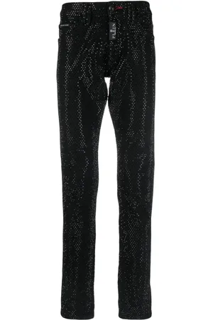 Philipp Plein Jeans con detalles de cristal