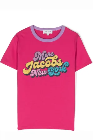 Marc Jacobs Playera con logo estampado y glitter