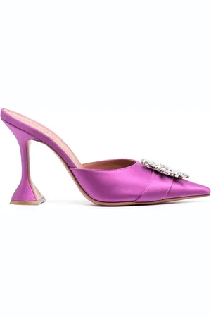 Amina Muaddi Mules Begum con tacón de 115mm