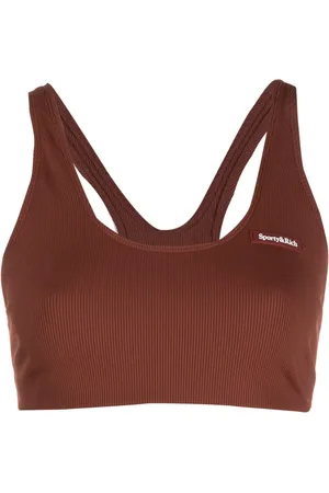 Sporty & Rich Bra deportivo con logo estampado