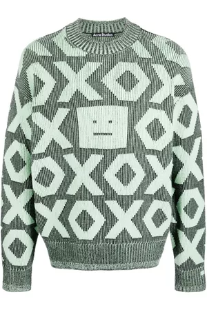 Acne Studios Suéteres y Sudaderas - Patterned intarsia-knit jumper