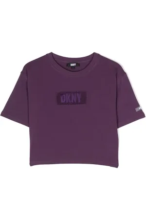 DKNY Playera corta con parche del logo