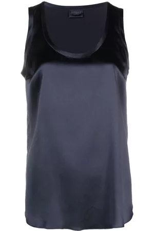 Brunello Cucinelli Camiseta de seda sin mangas