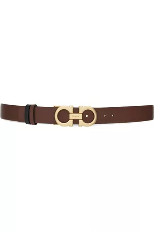 Salvatore Ferragamo Mujer Cinturones - Gancini-buckle reversible leather belt