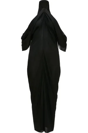 J.W.Anderson Vestido largo drapeado con cuello halter