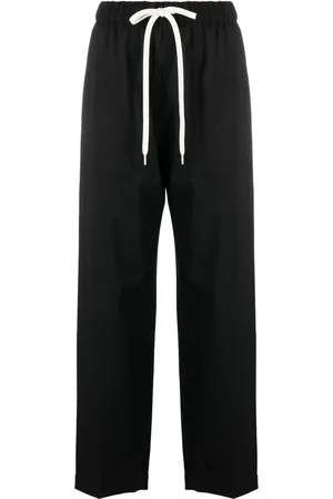 Maison Margiela Pantalones de vestir con cordones en la pretina