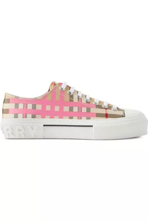 Burberry Mujer Tenis de pádel y tenis - Check-print lace-up sneakers