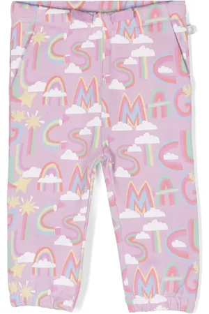 Stella McCartney Pantalones con logo estampado