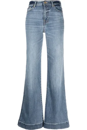 7 for all Mankind Jeans anchos con parche del logo