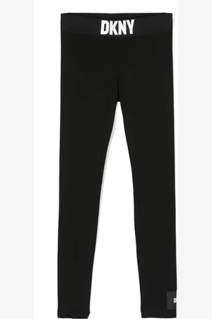 DKNY Leggins stretch con logo en la pretina