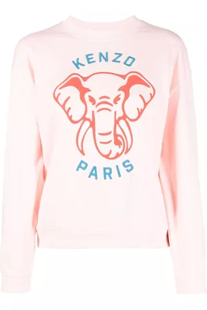 Kenzo Mujer Estampados - Logo-print cotton sweatshirt