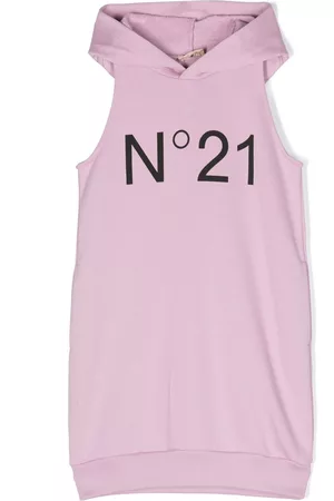 Nº21 Niña y chica adolescente Vestidos - Logo-print cotton sleeveless dress