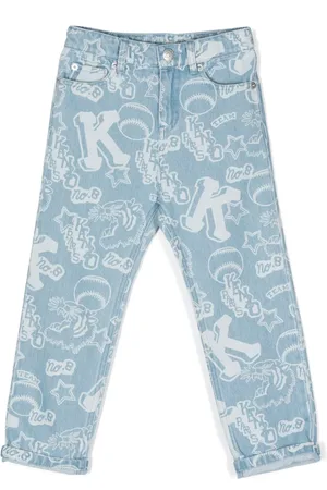 Kenzo Jeans rectos con estampado gráfico