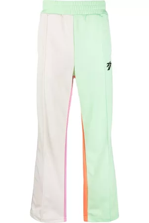 Palm Angels Estampados - Pants con logo estampado y diseño color block