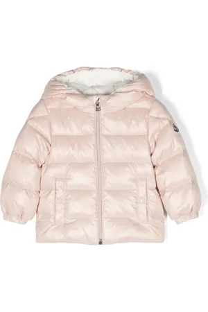 Moncler Chamarra capitonada con placa del logo