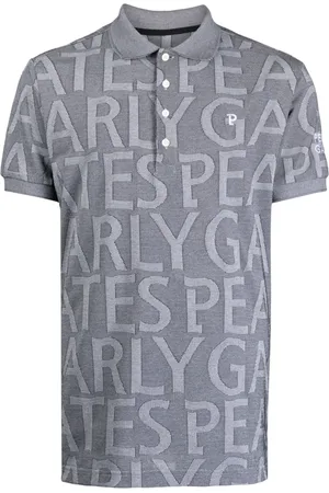 PEARLY GATES Playera tipo polo con logo en jacquard