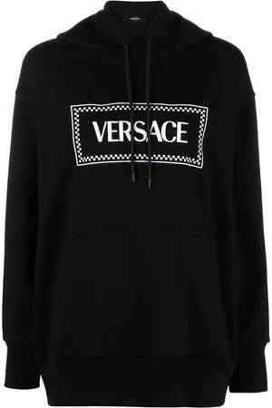 VERSACE Hoodie con logo bordado
