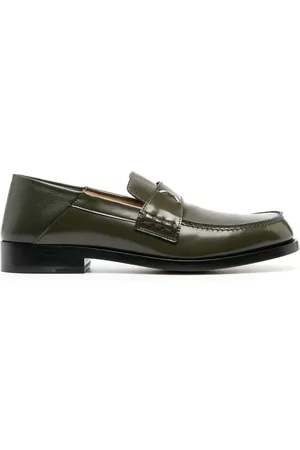 Maison Margiela Mujer Mocasines - Four-stitch leather loafers