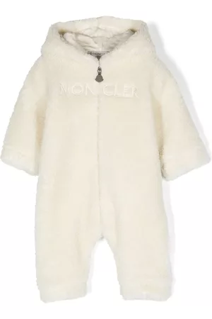 Moncler De bebé - Logo-embroidered hooded body
