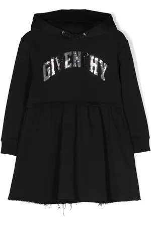 Givenchy Vestido con capucha y logo estampado