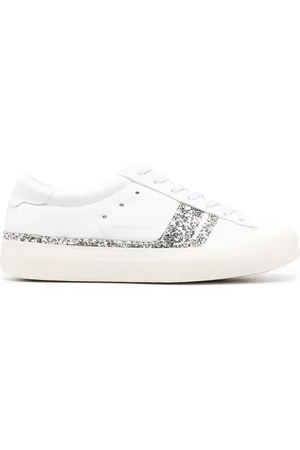 Golden Goose Tenis bajos con ribete de glitter