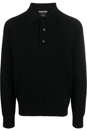 Tom Ford Playera tipo polo de tejido manga larga
