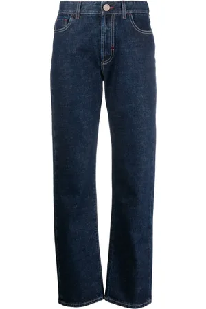 MOORER Jeans rectos con parche del logo