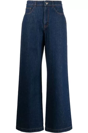 MOORER Jeans anchos con parche del logo