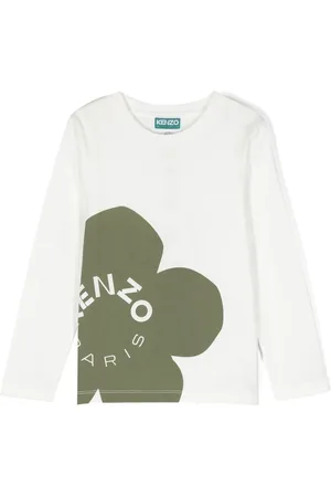 Kenzo Playera manga larga con logo estampado